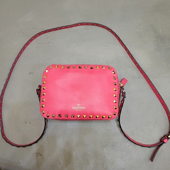 Valentino Garavani Handbags - Valentino Rockstud Leather Camera Bag [Like New]